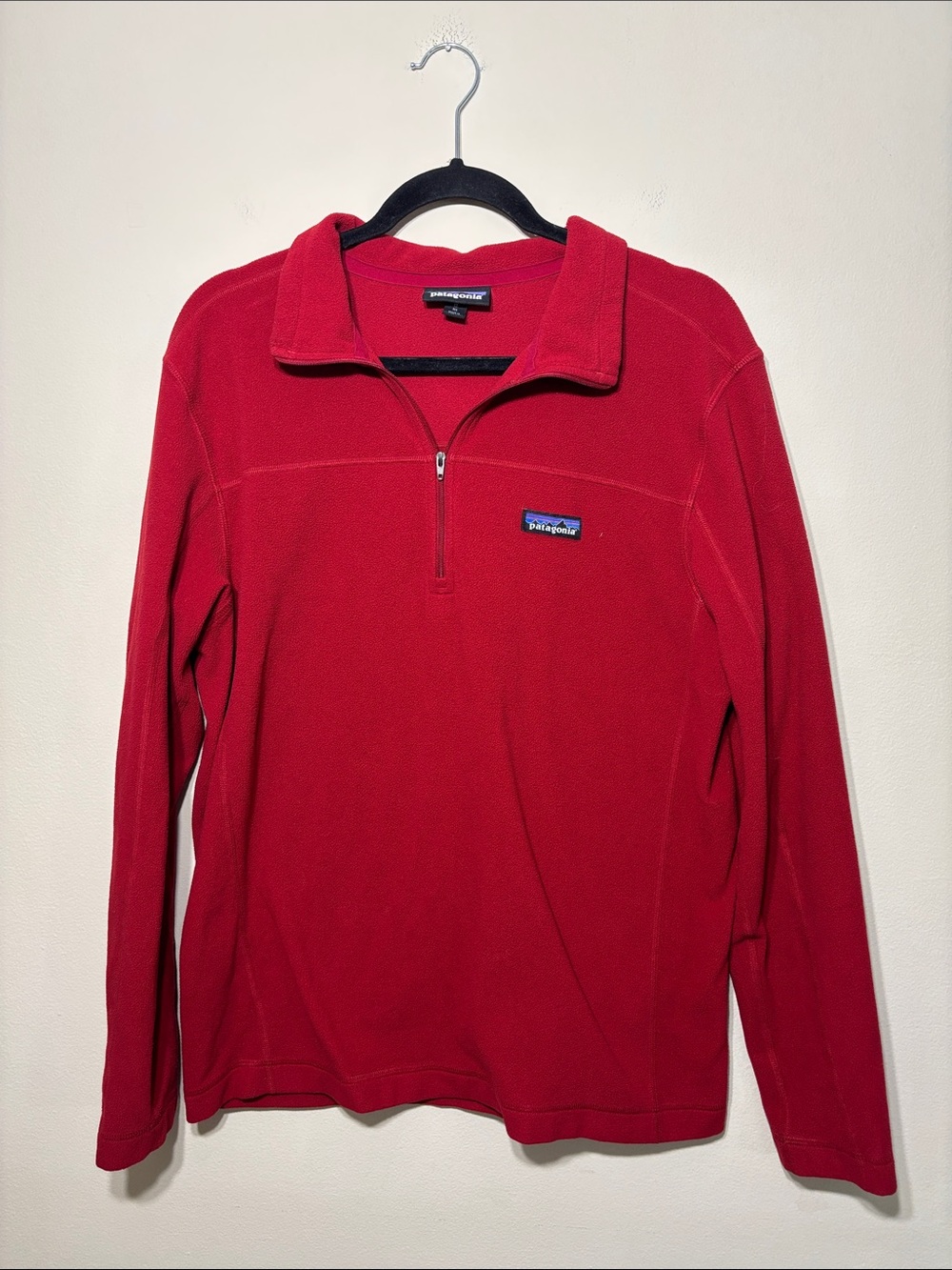 Patagonia Red Half-Zip Fleece Pullover